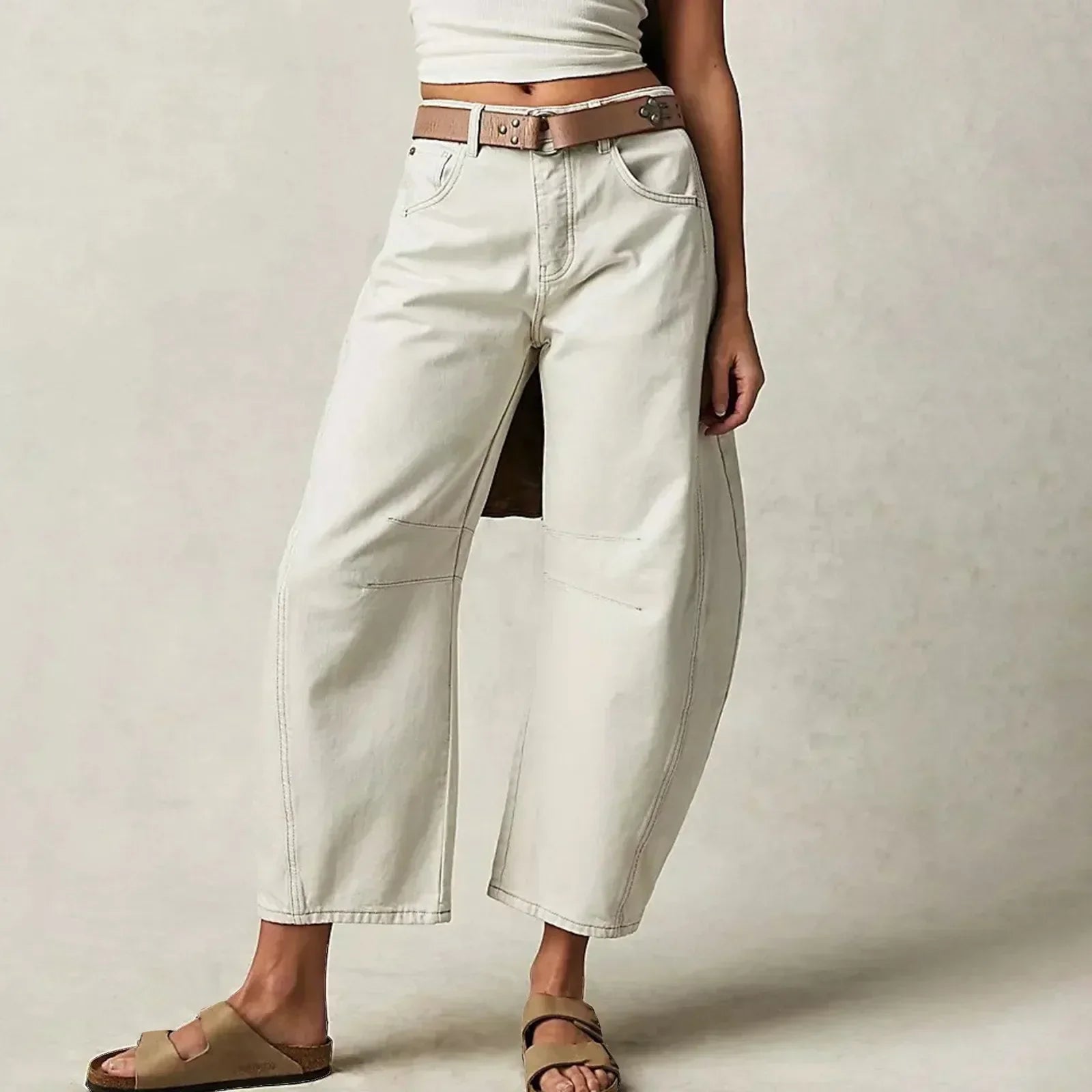 Pantalon large confortable pour femme avec coupe décontractée