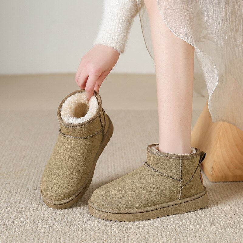 Lined Women’s Ankle Boots, Fur Lining, Flexible Sole