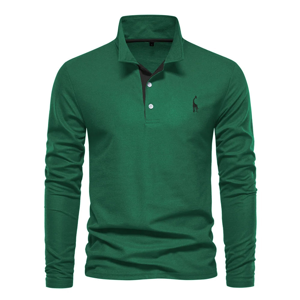 Polo shirt herre knaplukning hals afslappet