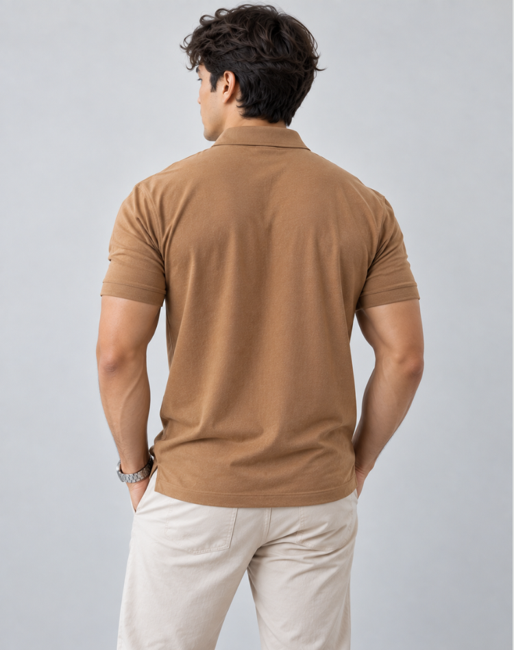 Polo shirt herre regular fit stretch afslappet