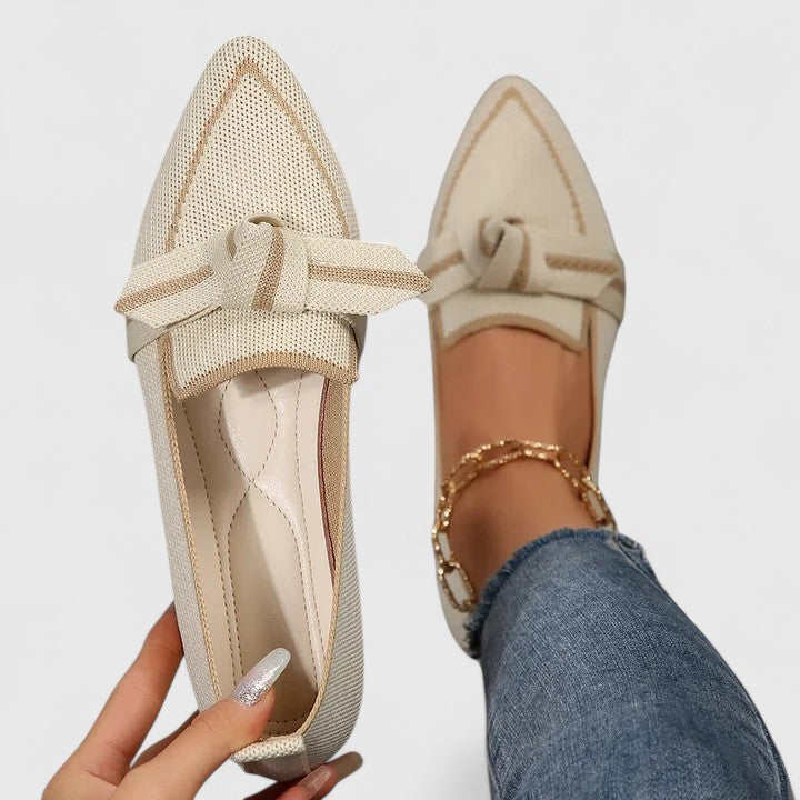 Mocasines Mujer Corte Regular Punta Detalle de Botón Casual Verano