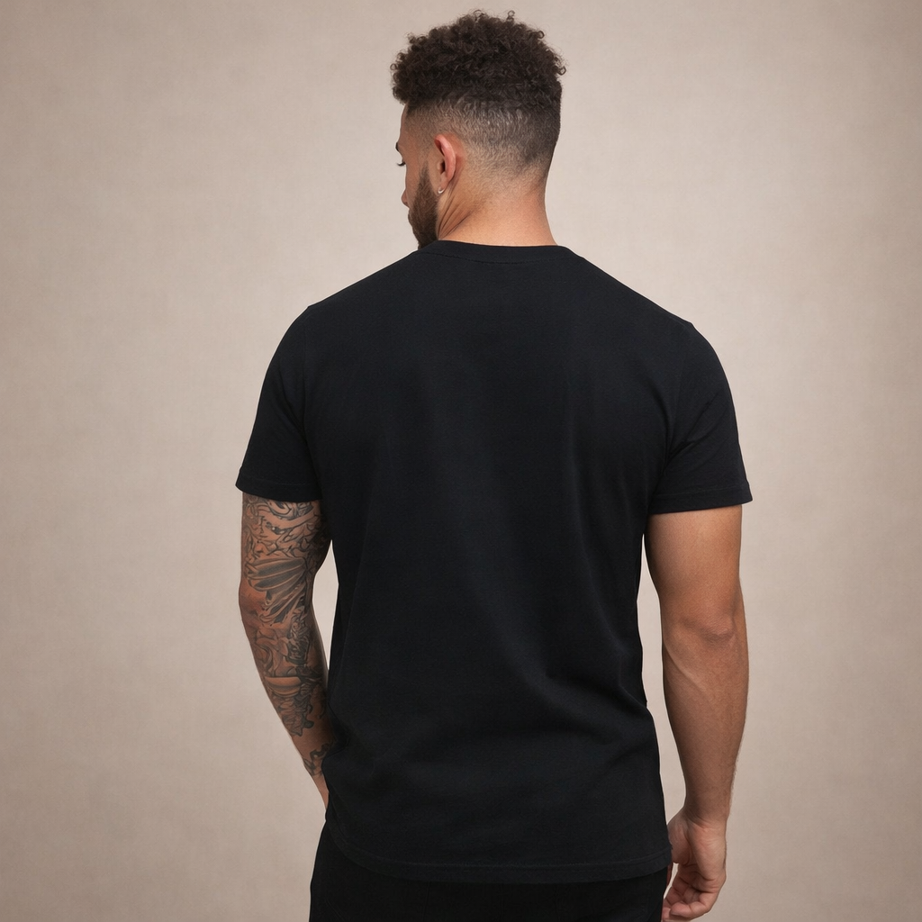 T-shirt homme coupe slim col rond manches courtes