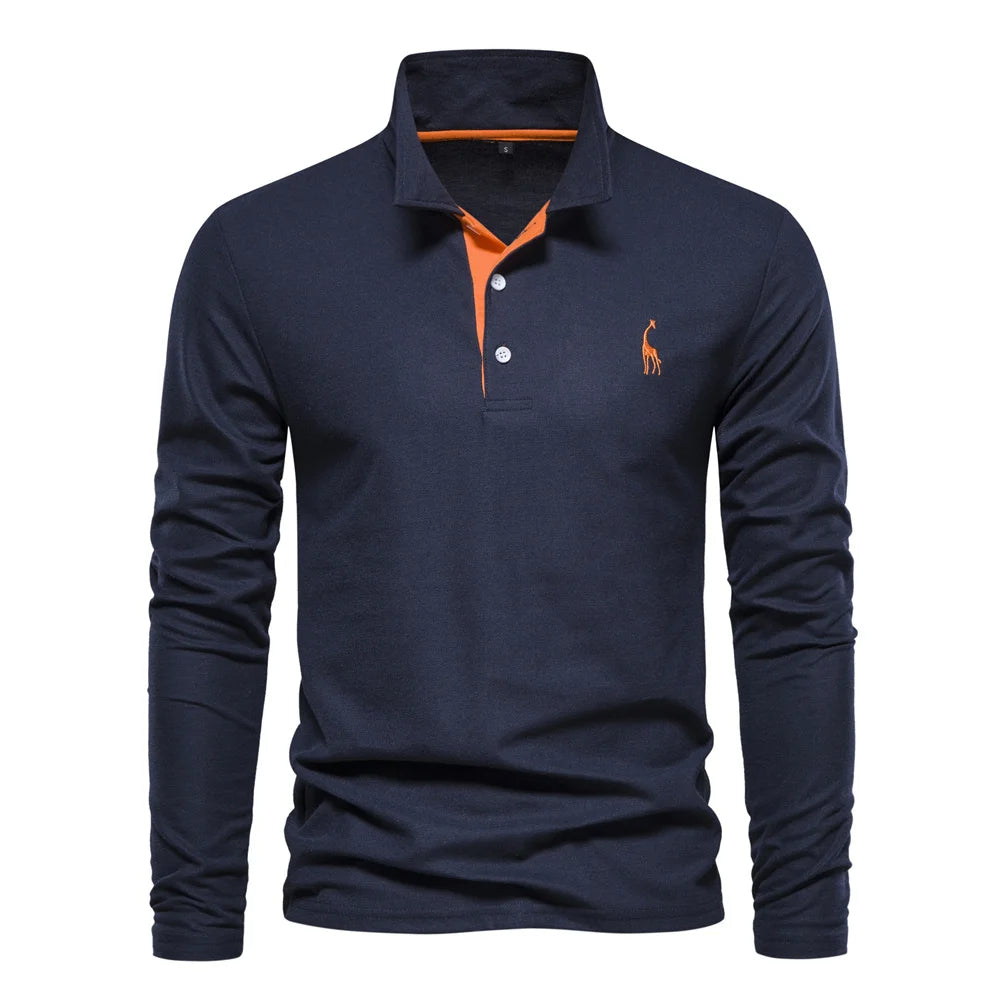 Polo shirt herre knaplukning hals afslappet
