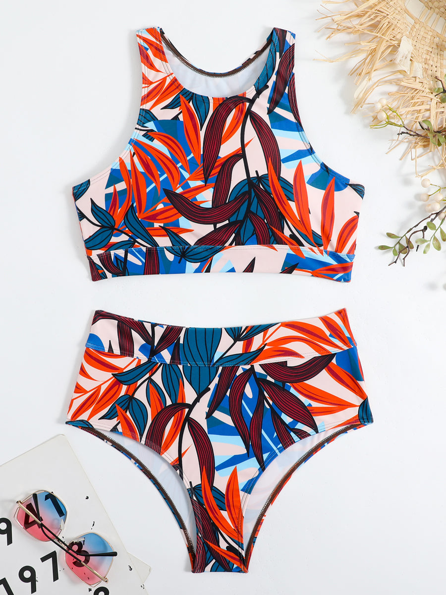 Conjunto de bikini deportivo para mujer con corte elegante