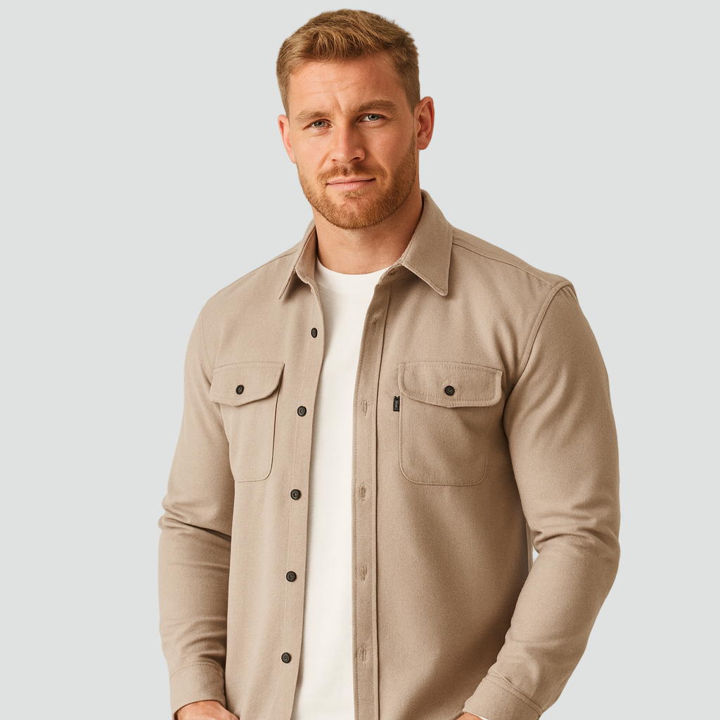 Surchemise homme élégante avec poches poitrine pratiques