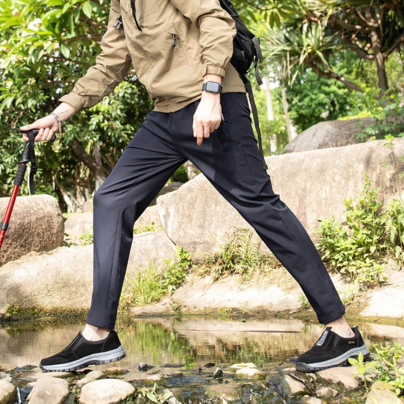 Chaussures de randonnée homme avec semelles orthopédiques de soutien