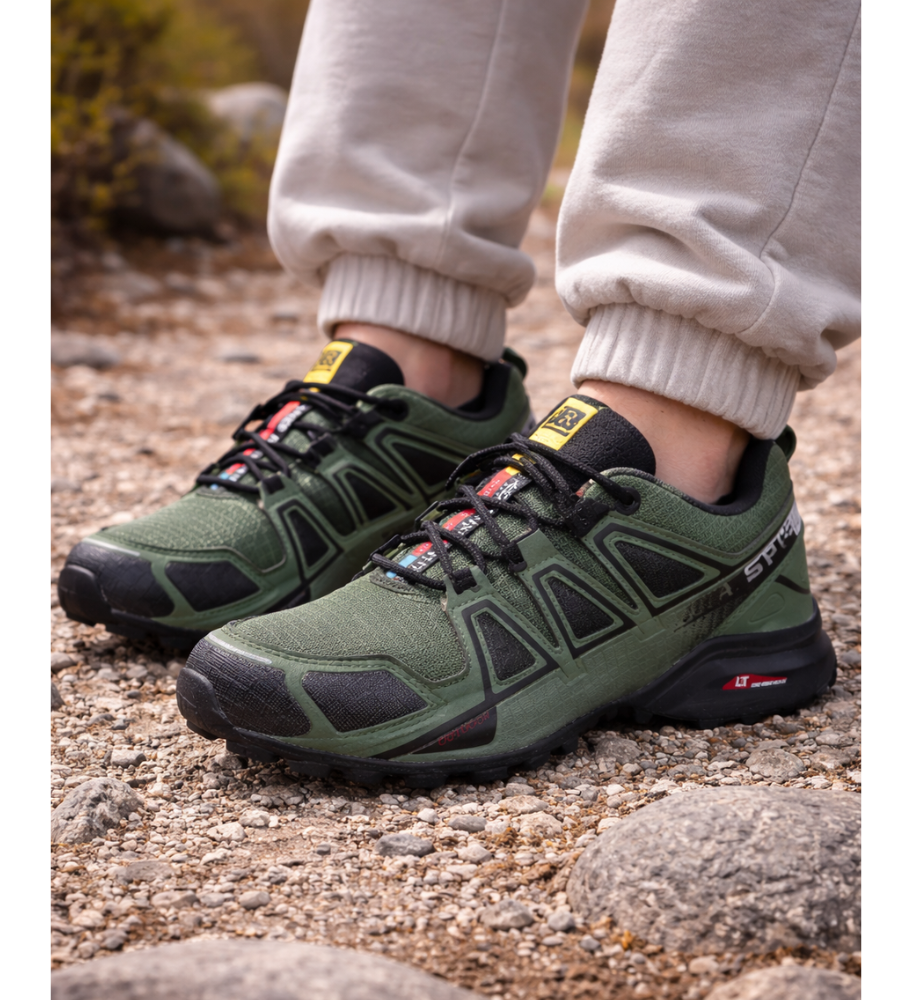 Turistická obuv pre mužov na trail outdoor s protišmykovou podrážkou a gripom