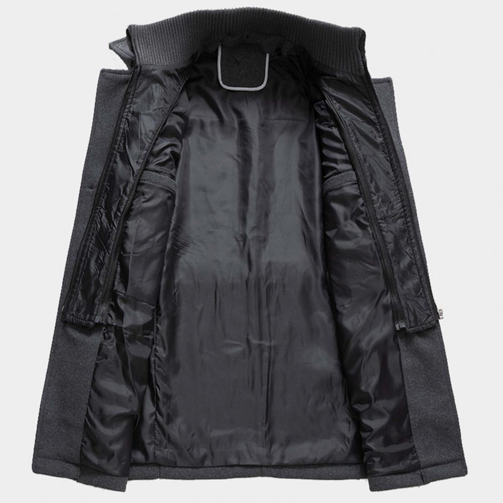Thermal Winter Jacket for Men, Windproof Collar, Lined