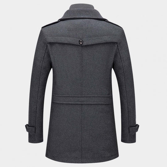 Thermal Winter Jacket for Men, Windproof Collar, Lined