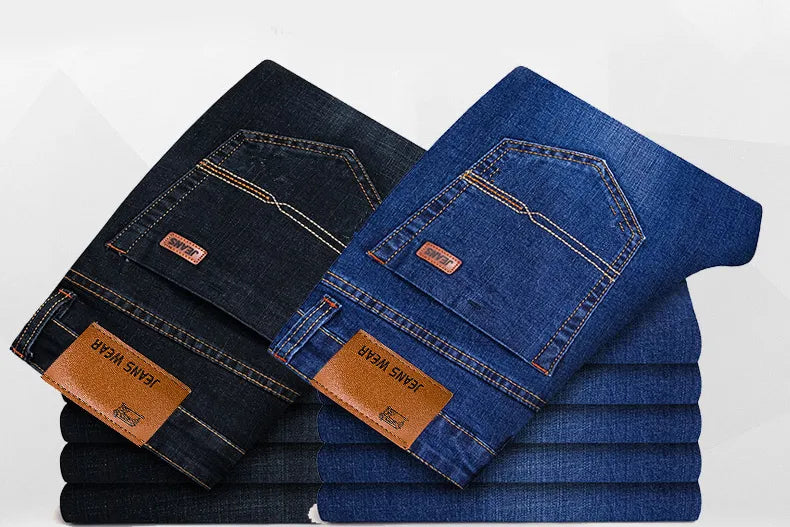 Vandafvisende jeans til mænd med ekstra stræk, slim fit
