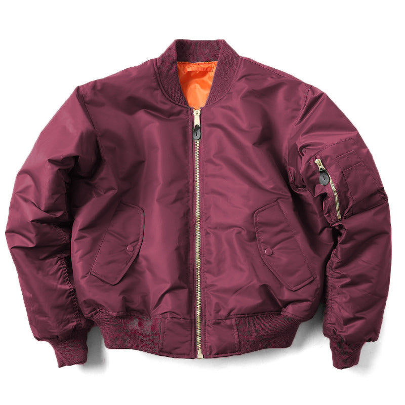 Blouson bomber pour hommes avec doublure matelassée et poches pratiques