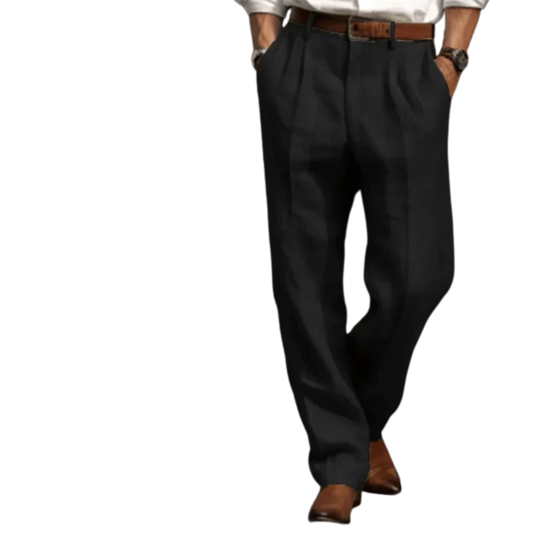 Pantalon en lin homme coupe droite confort
