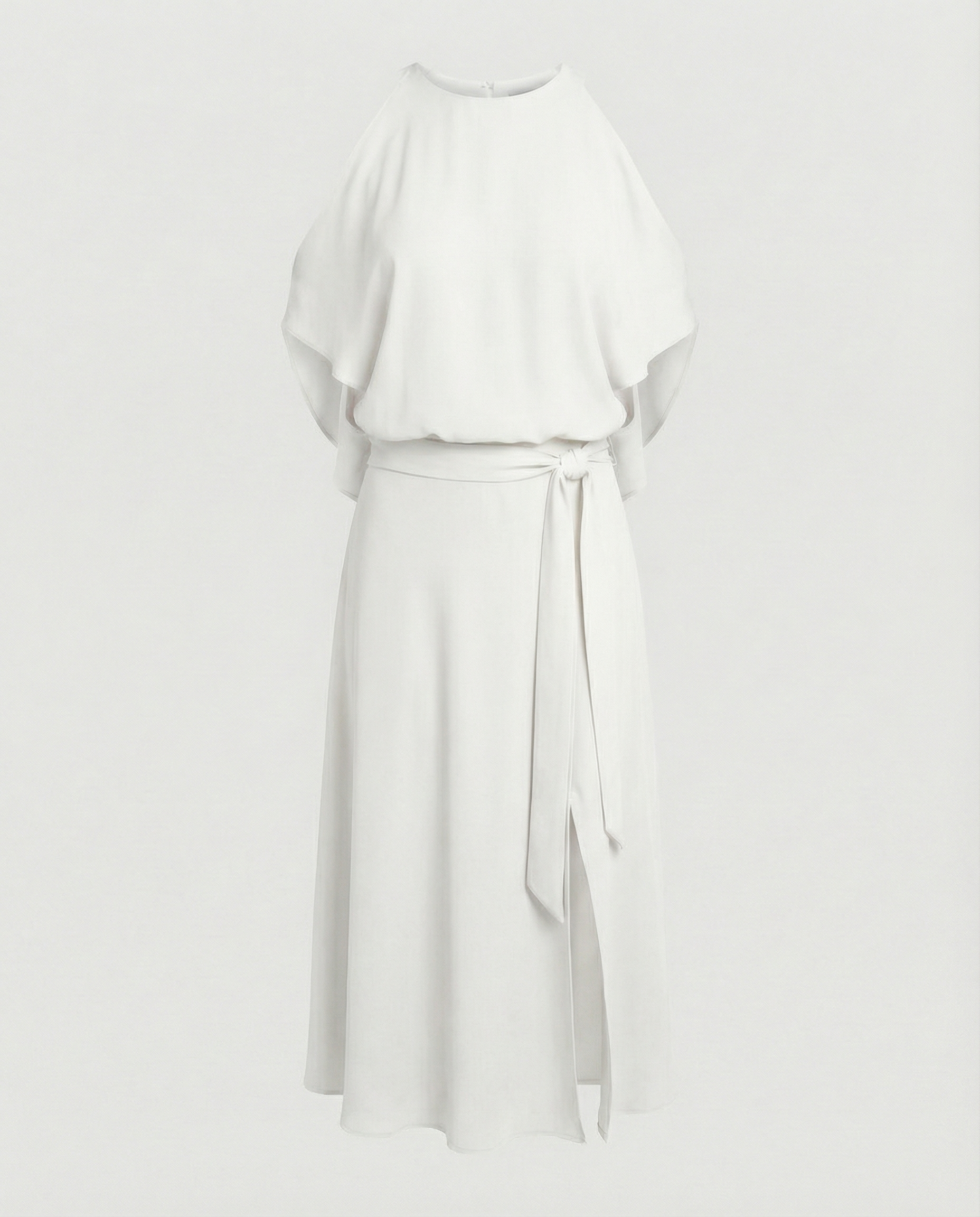 Vestido Assimétrico Mulher Ombros Descobertos Festa