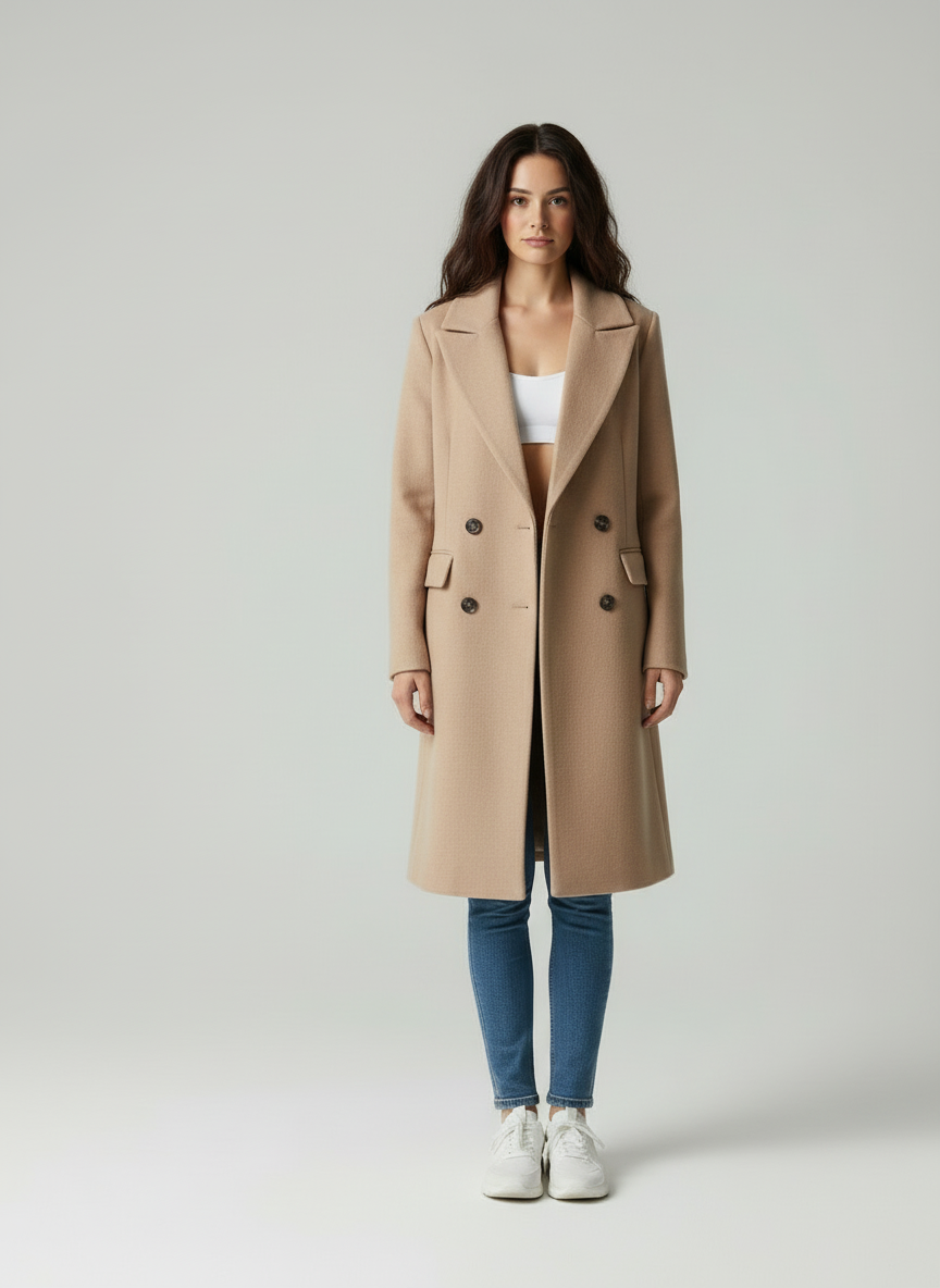 Sacou Damă Lână Rever Notched Formal Casual