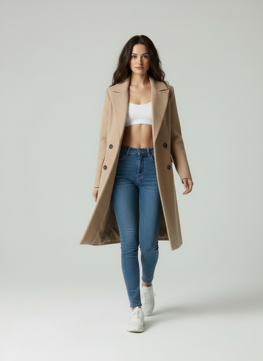 Sacou Damă Lână Rever Notched Formal Casual
