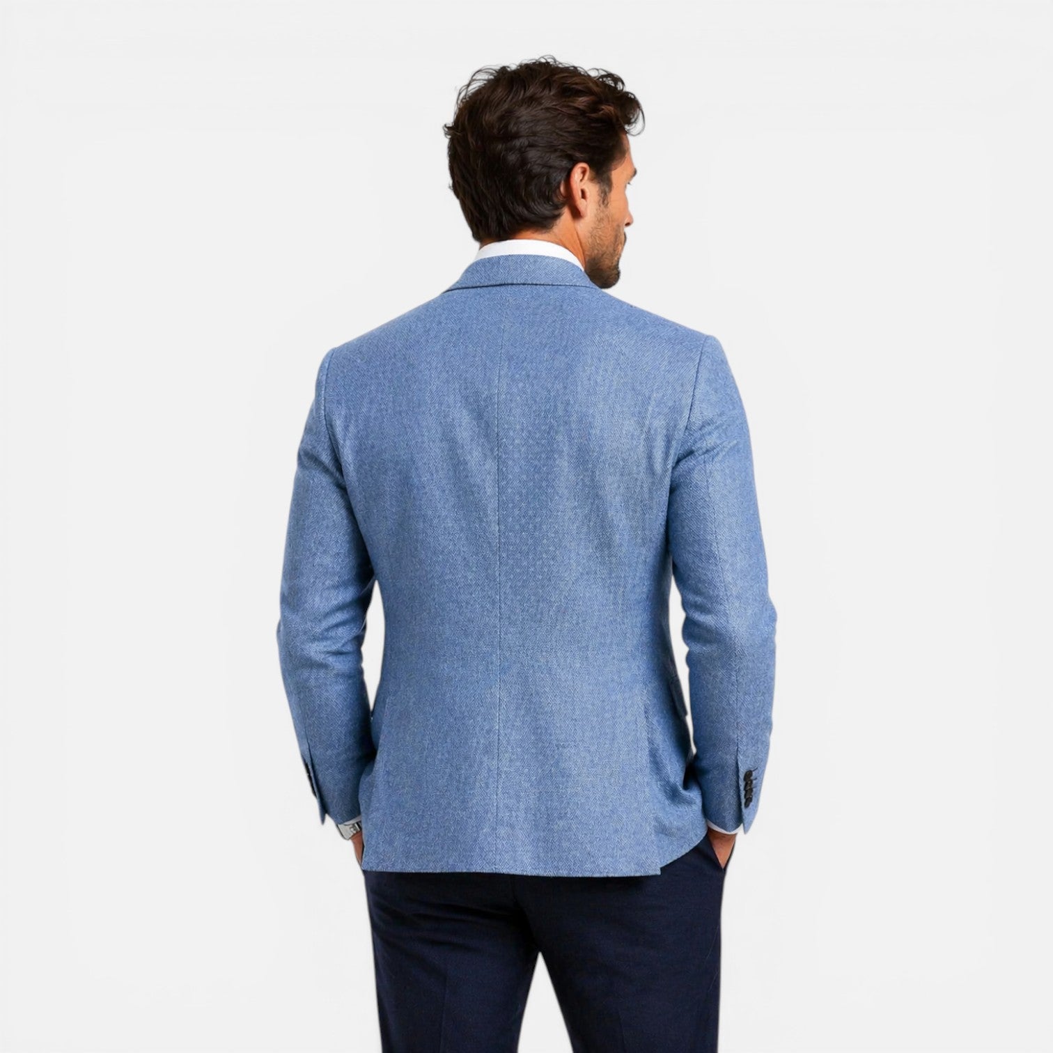 Ανδρικό Μπλέιζερ Slim Fit Λινό Smart Casual Καλοκαίρι