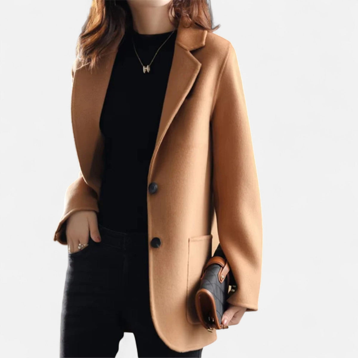 Women’s Blazer Coat – Classic Tailored – Buttoned – Structured Fit 2