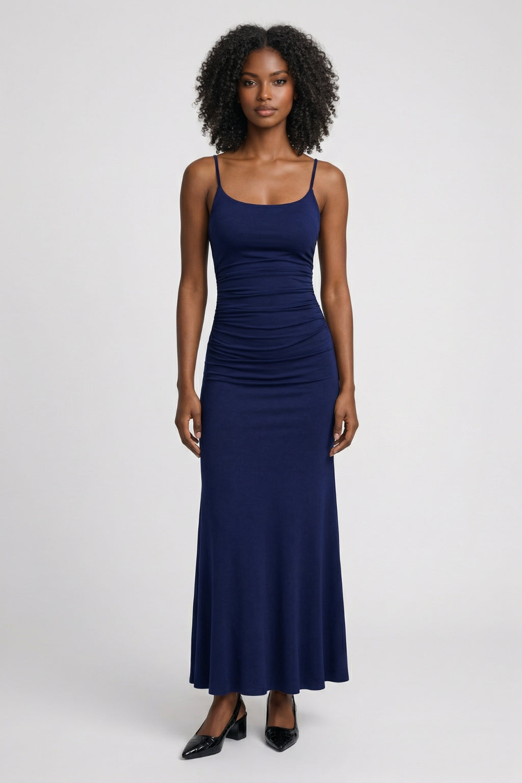 Rochie maxi bodycon damă cu bretele subțiri elegant formal