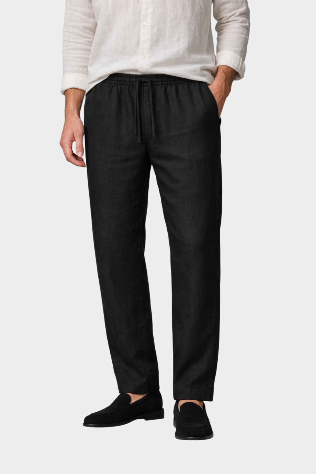 Men's Relaxed Fit Linen Casual Summer Pants