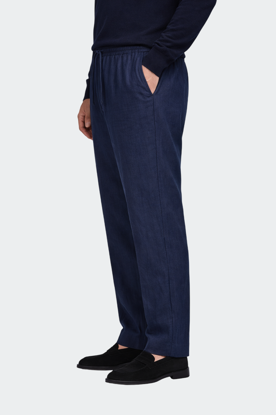 Bukser til herrer, relaxed fit, linned, casual, sommer