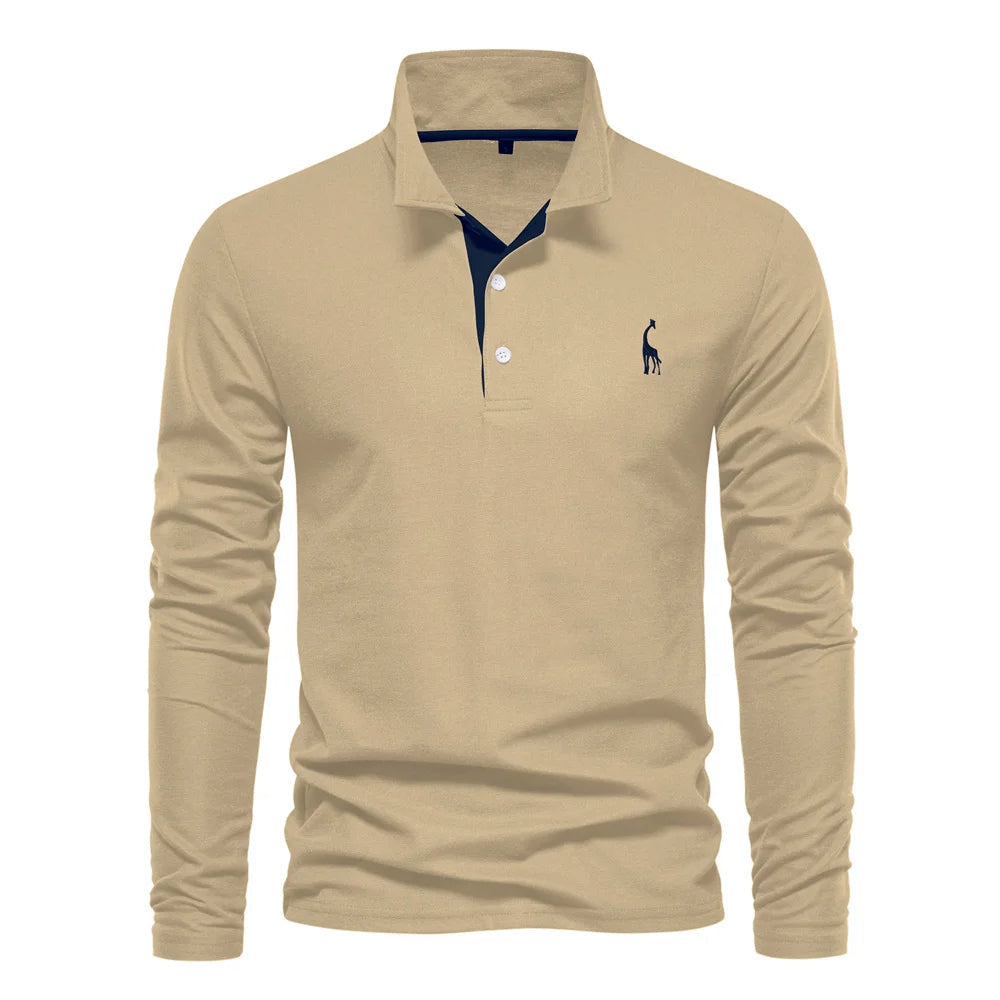 Polo shirt herre knaplukning hals afslappet