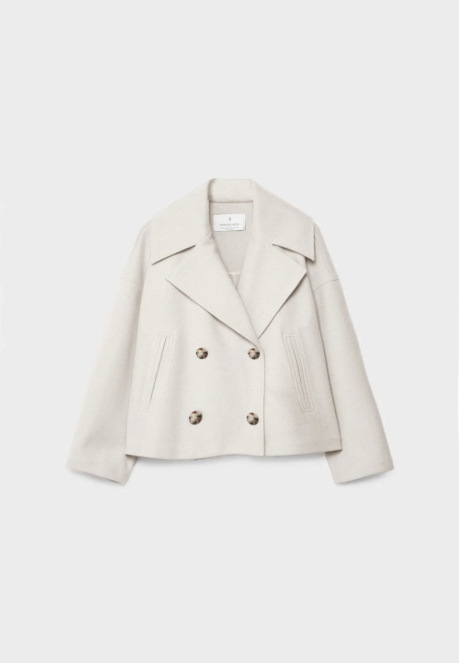 Manteau Peacoat Femme à Double Boutonnage et Coupe Décontractée