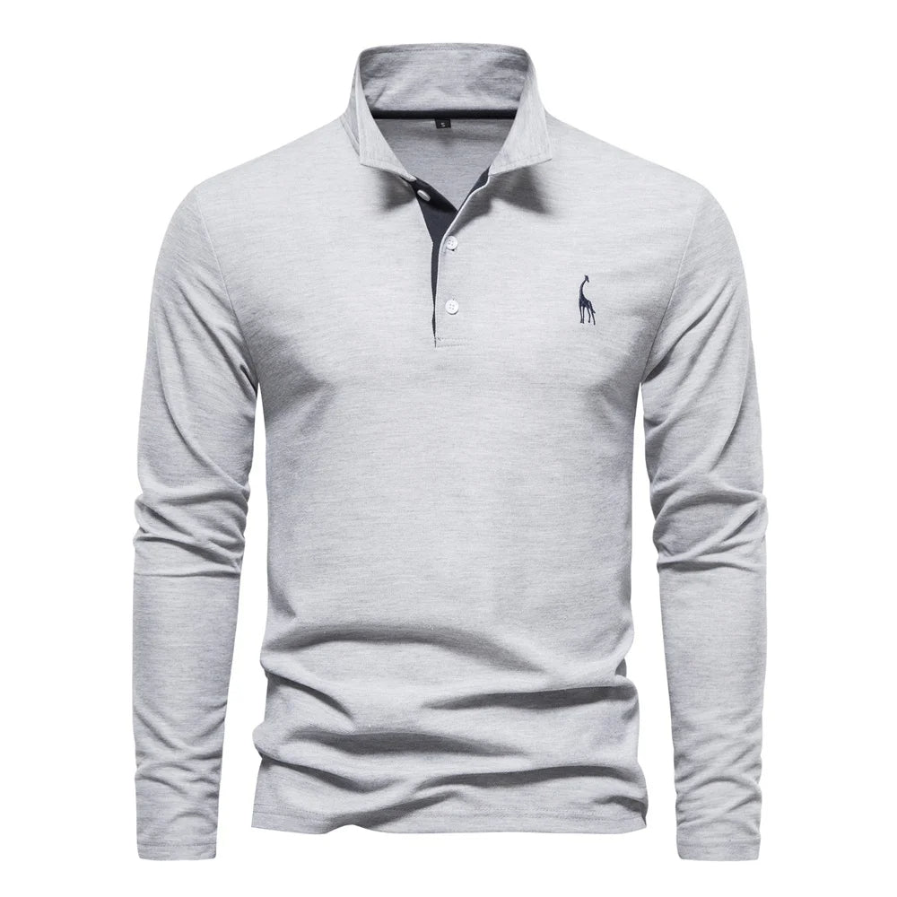 Polo shirt herre knaplukning hals afslappet