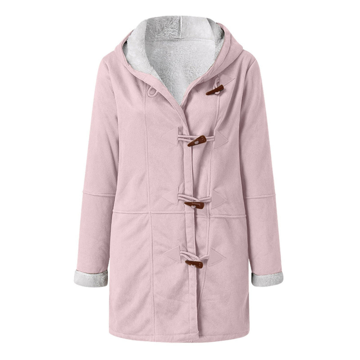 Duffle-coat Waleria pour femme, coupe intemporelle et brandebourgs signature adaptés à l'hiver.