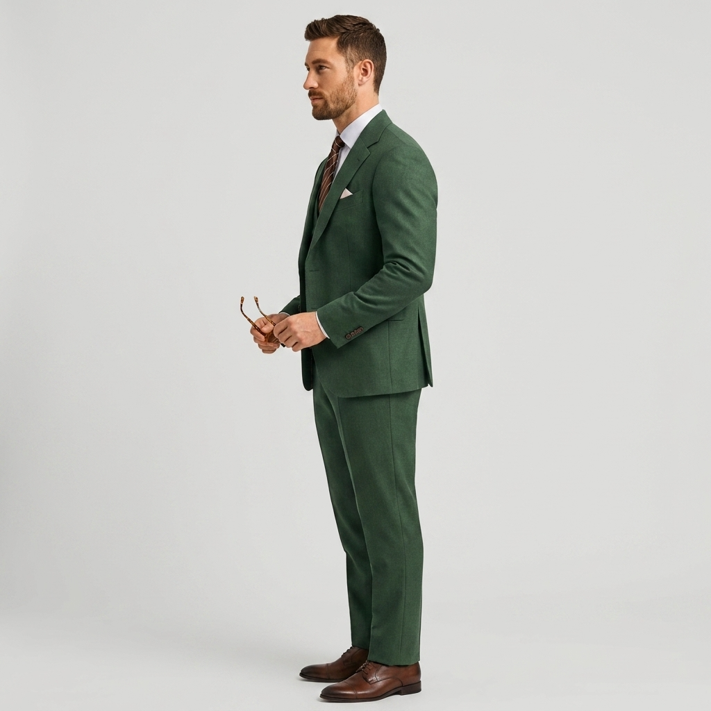 Costume trois pièces homme de luxe avec blazer, gilet et pantalon