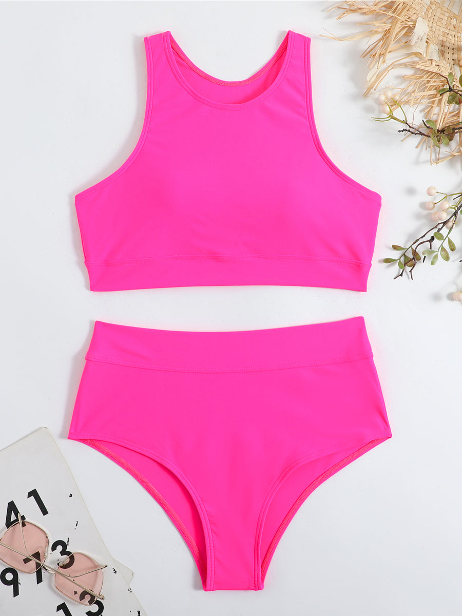 Conjunto de bikini deportivo para mujer con corte elegante