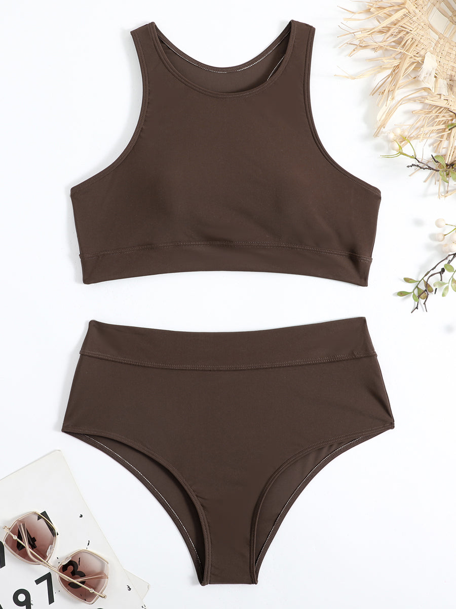 Conjunto de bikini deportivo para mujer con corte elegante
