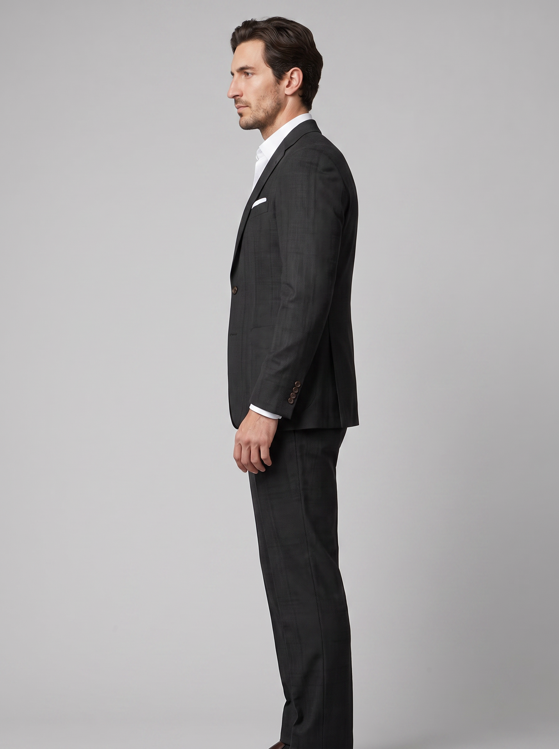 Herre linned jakkesæt slim-fit bryllup