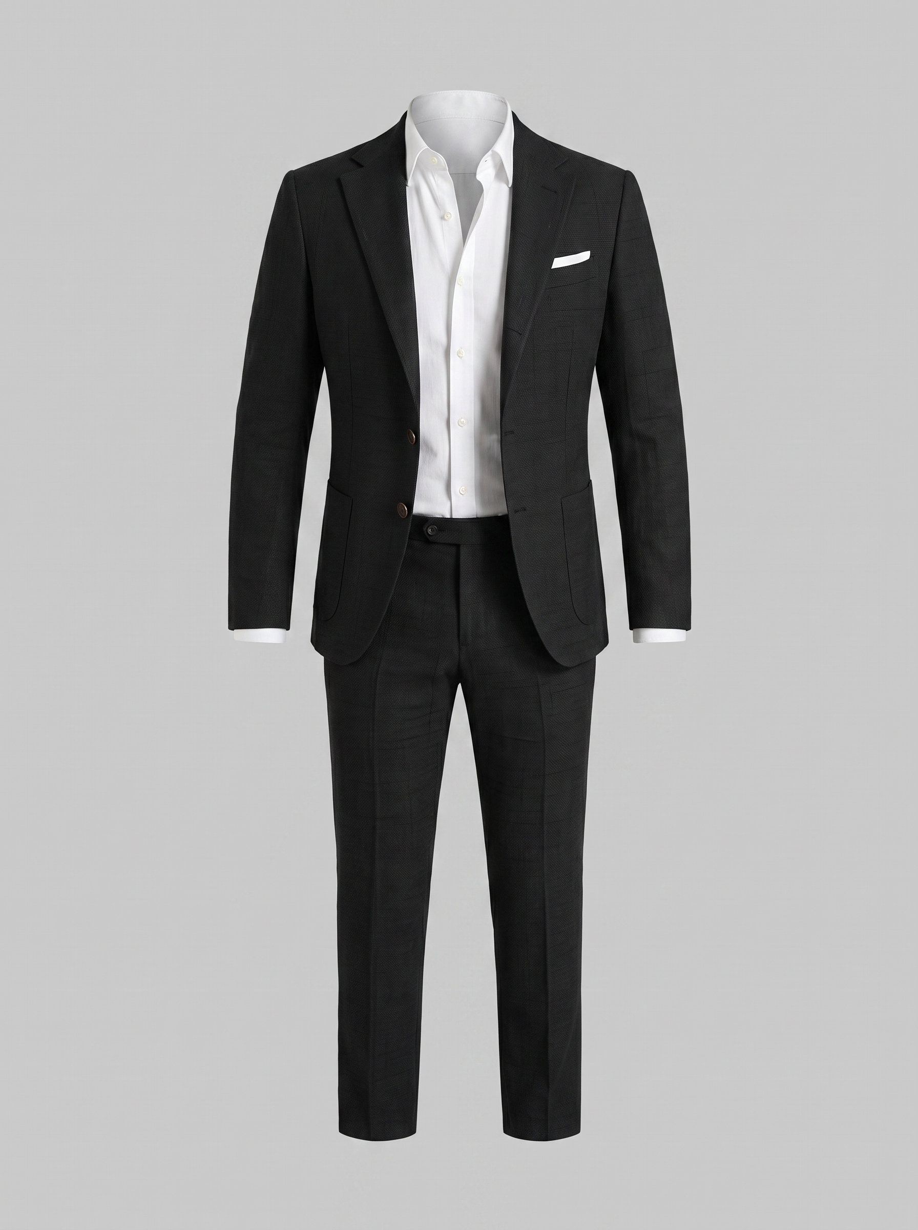 Herre linned jakkesæt slim-fit bryllup