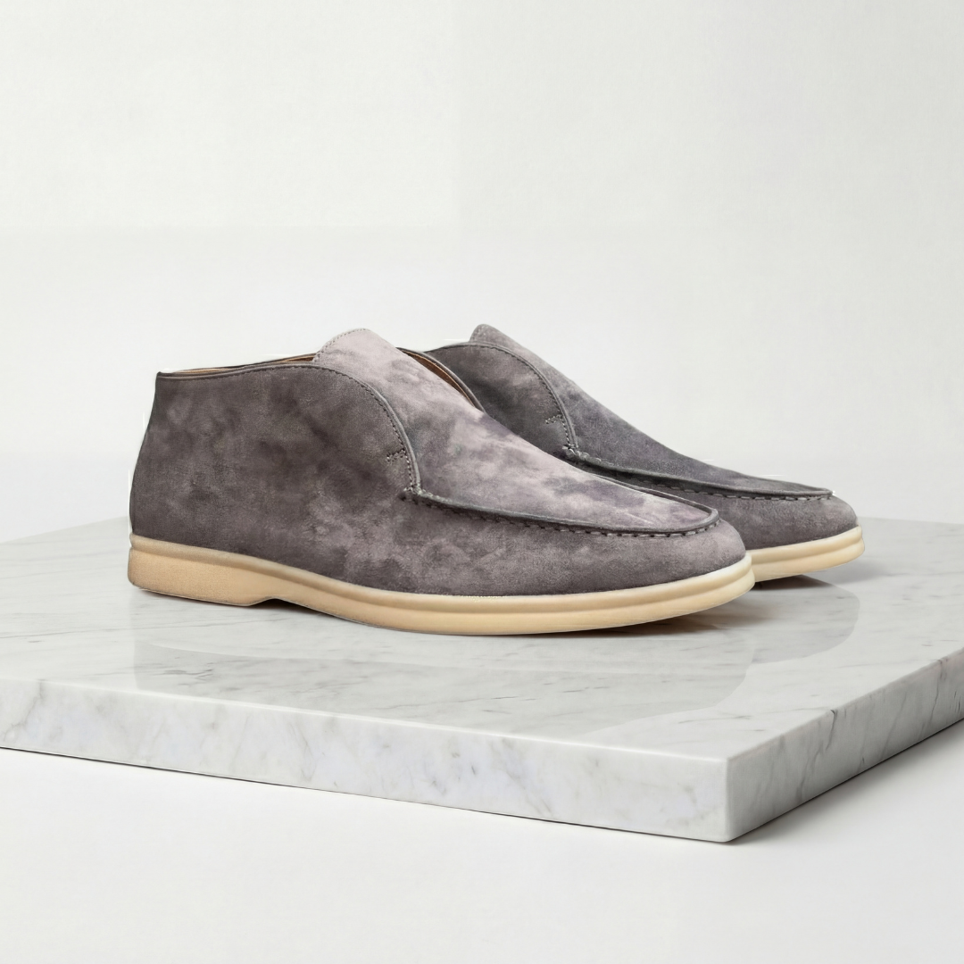 Herre loafers ruskind høj formel casual
