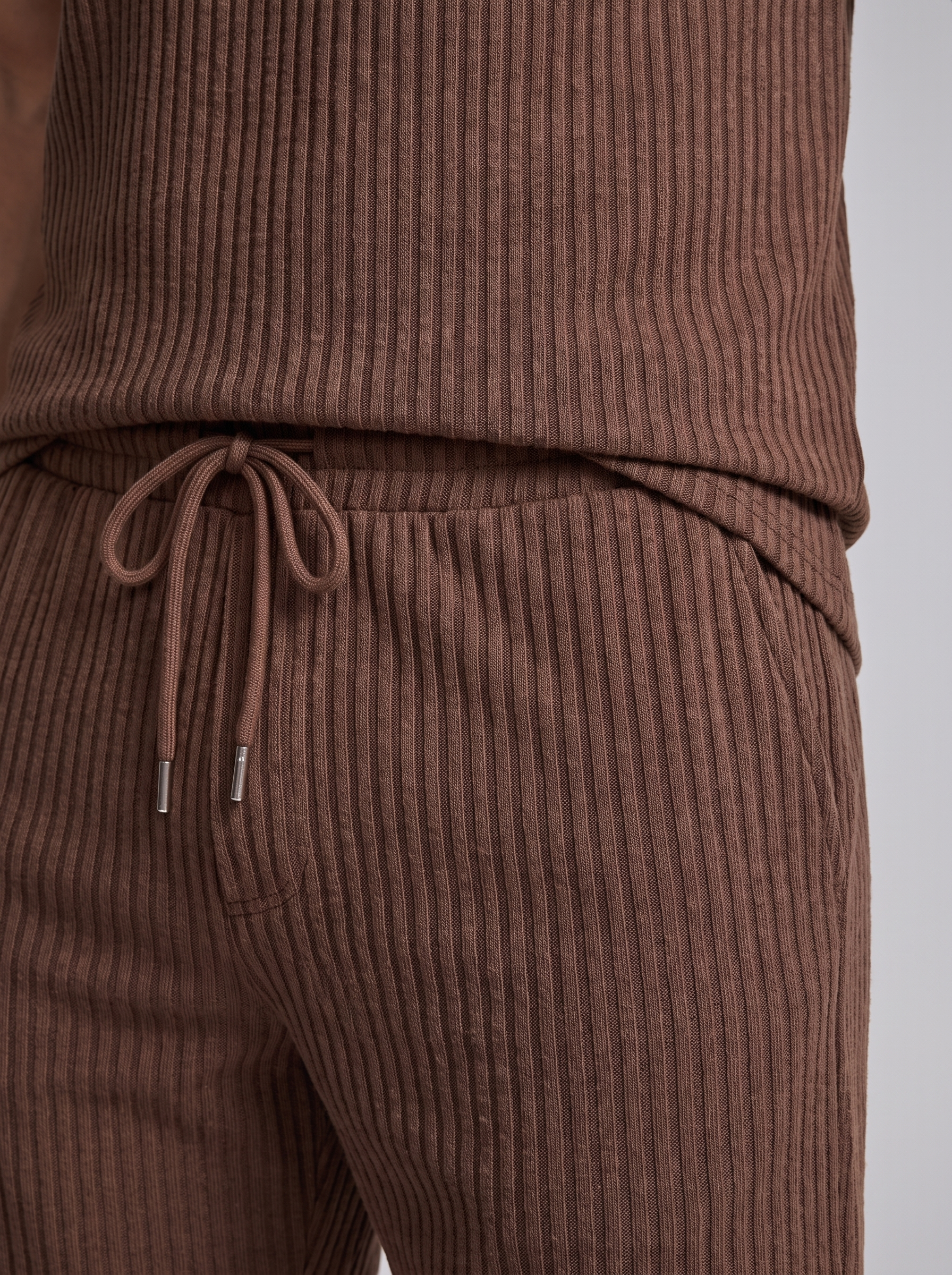 Men's Ribbed Polo Set