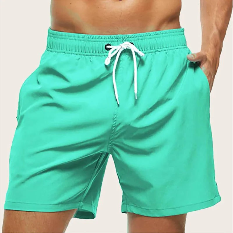 Bañador para hombre de secado rápido con cintura elástica para playa