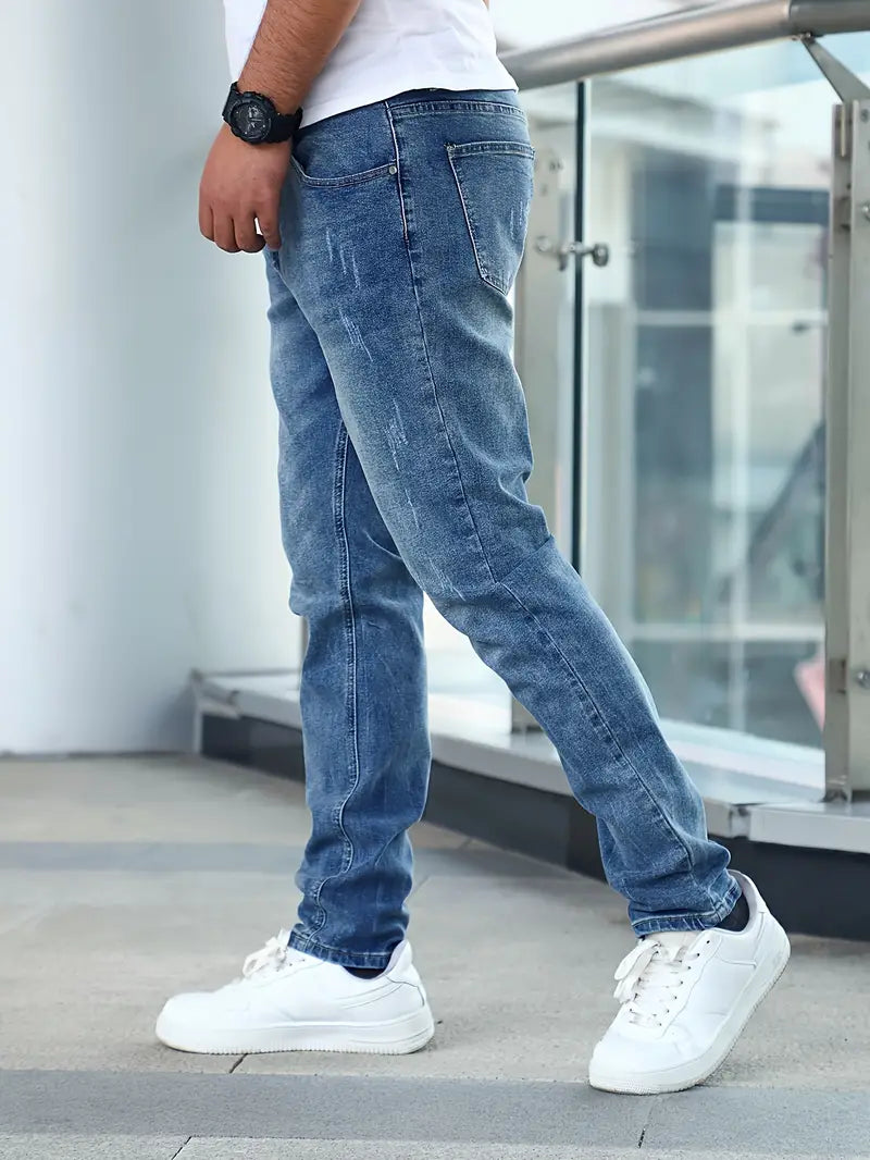 Ανδρικό τζιν παντελόνι slim fit stretch denim