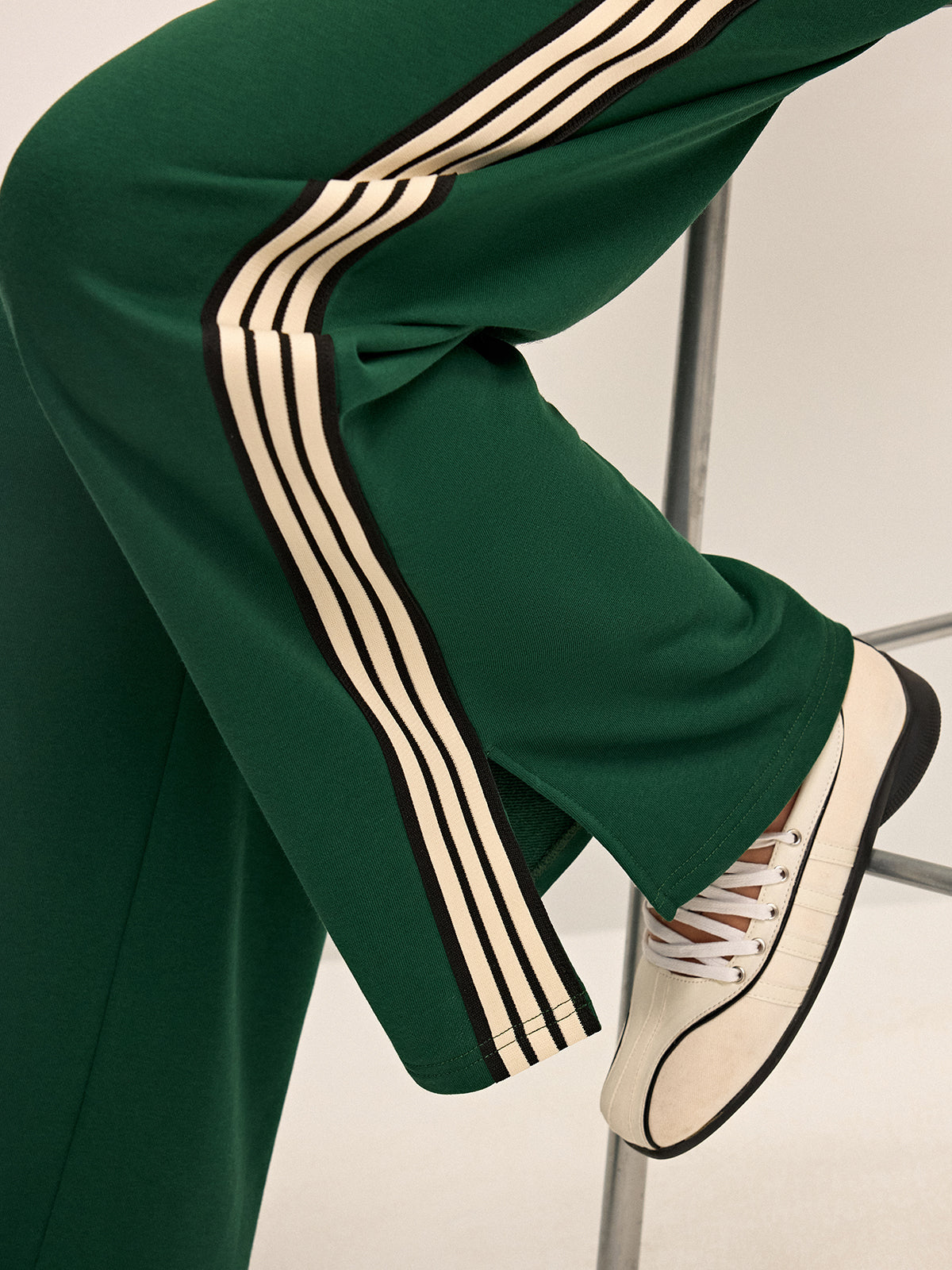 Pantaloni jogging femei picioare largi talie elastică casual