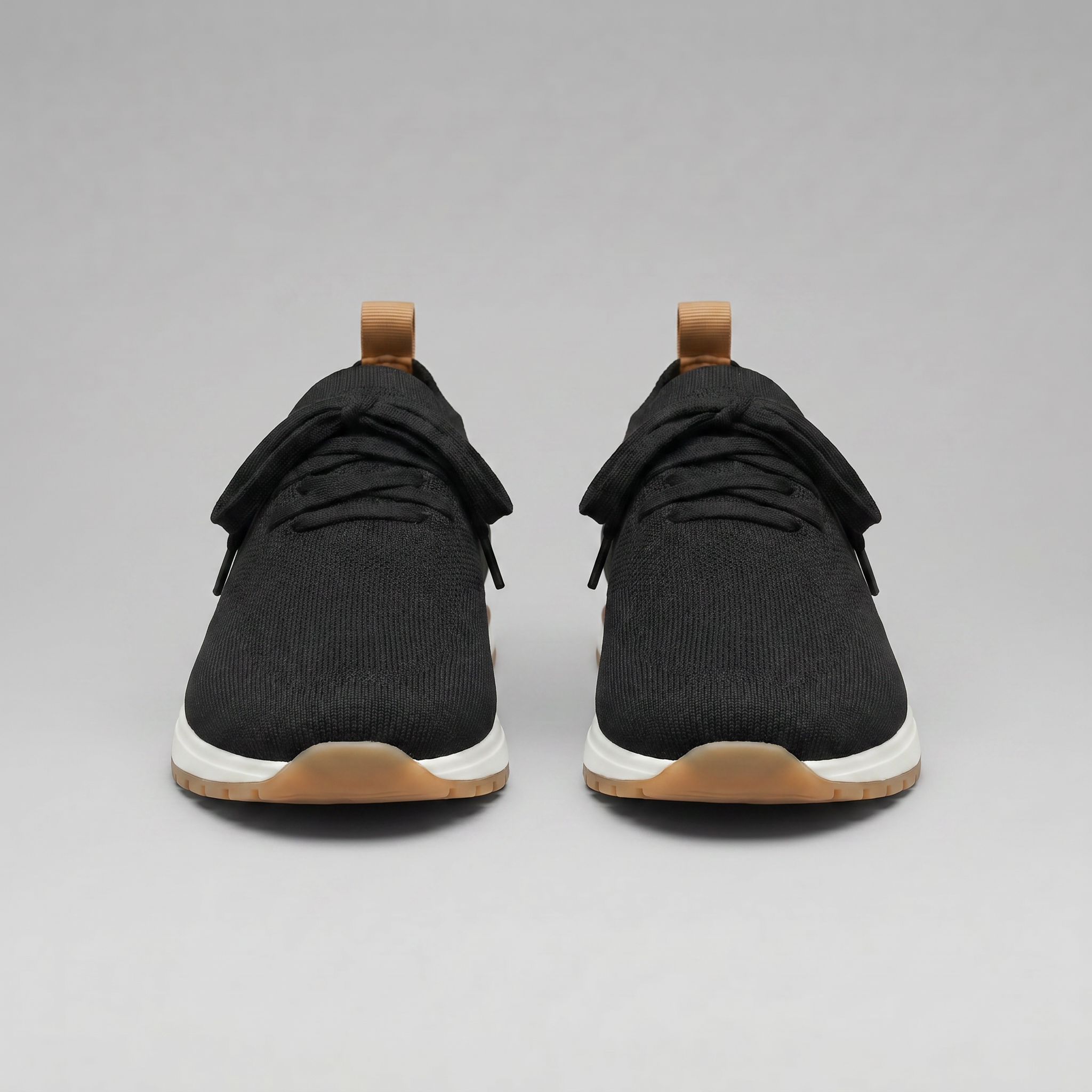 Zapatillas de punto con cordones para hombre casuales