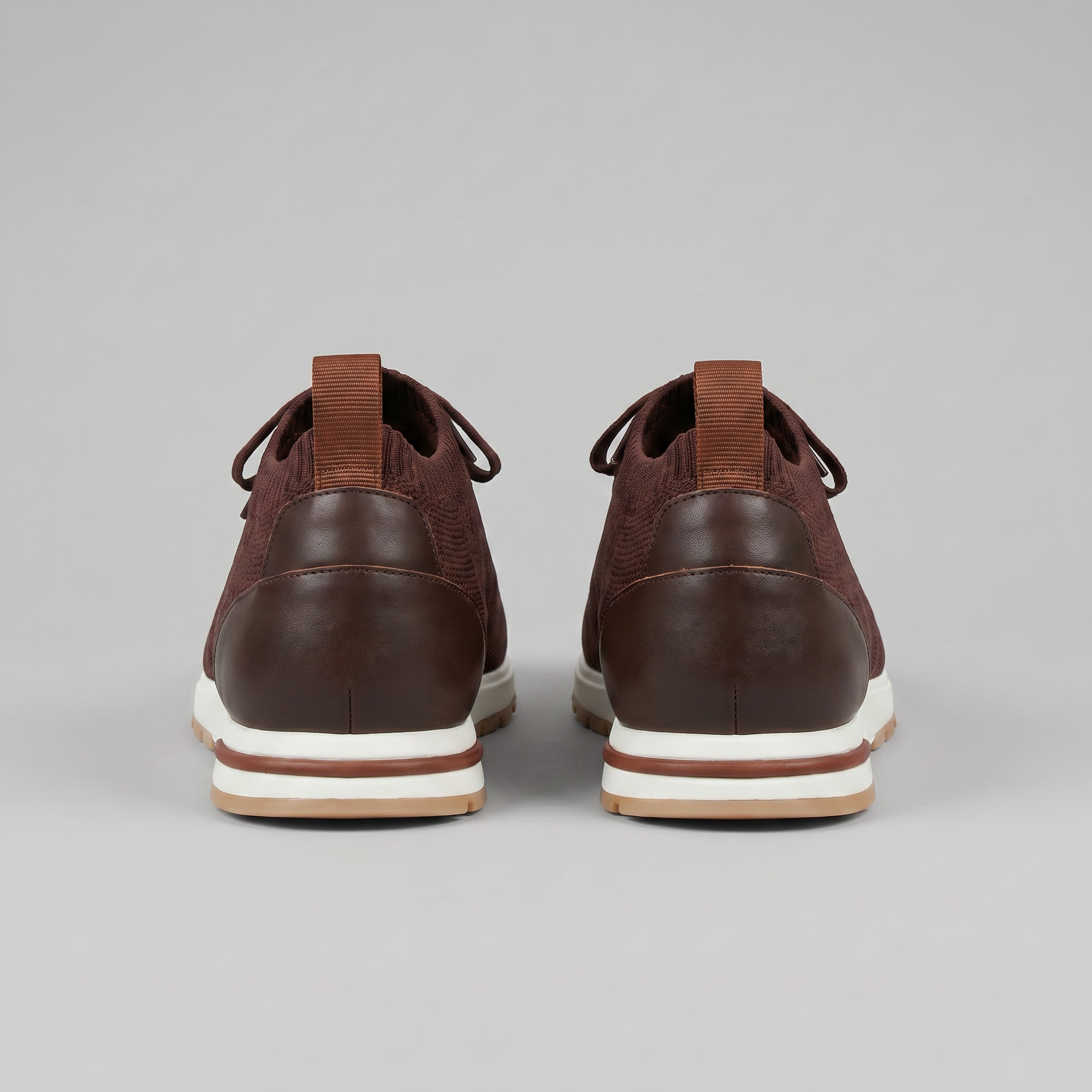 Zapatillas de punto con cordones para hombre casuales