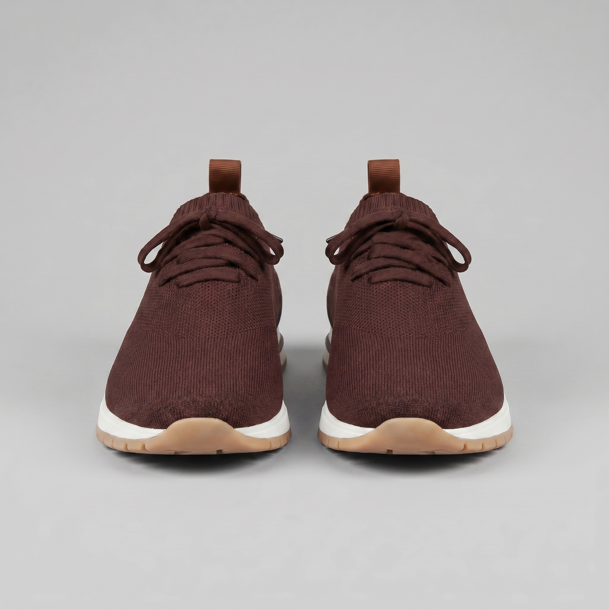 Zapatillas de punto con cordones para hombre casuales