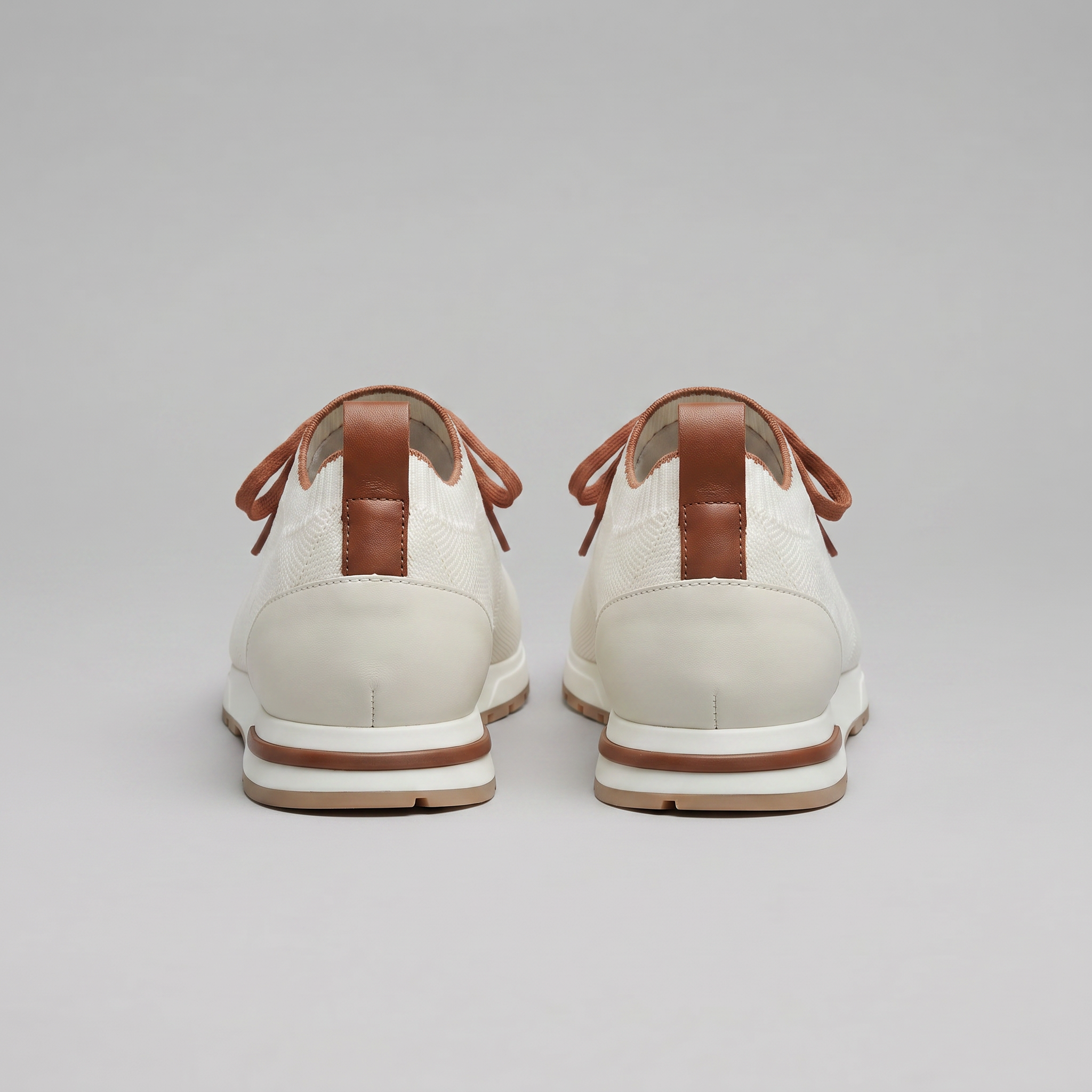 Zapatillas de punto con cordones para hombre casuales