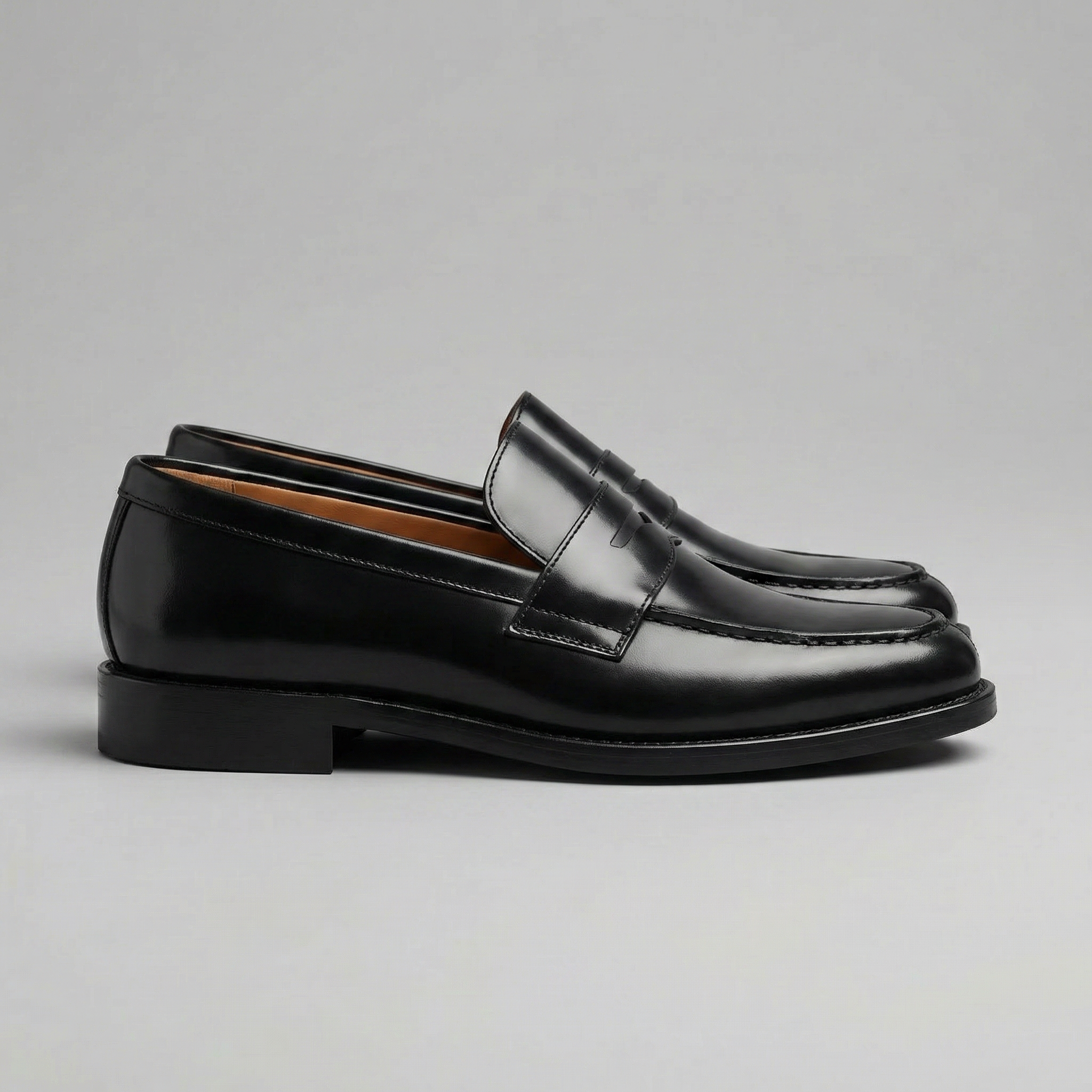 Mocasines de cuero para hombre, slip-on casuales