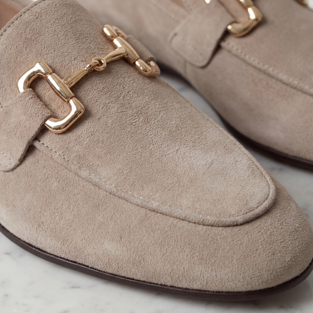 Mocassins Homem Camurça Detalhe Horsebit Casual Formal