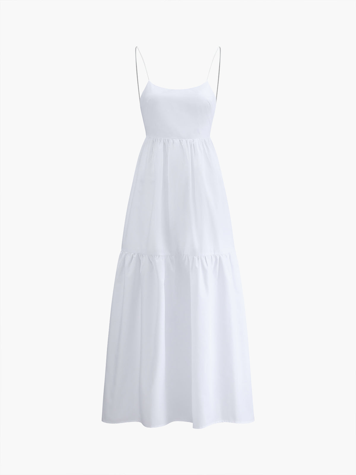 Maxikleid Damen Rückenfrei Spaghettiträger Lange Ärmel Sommer