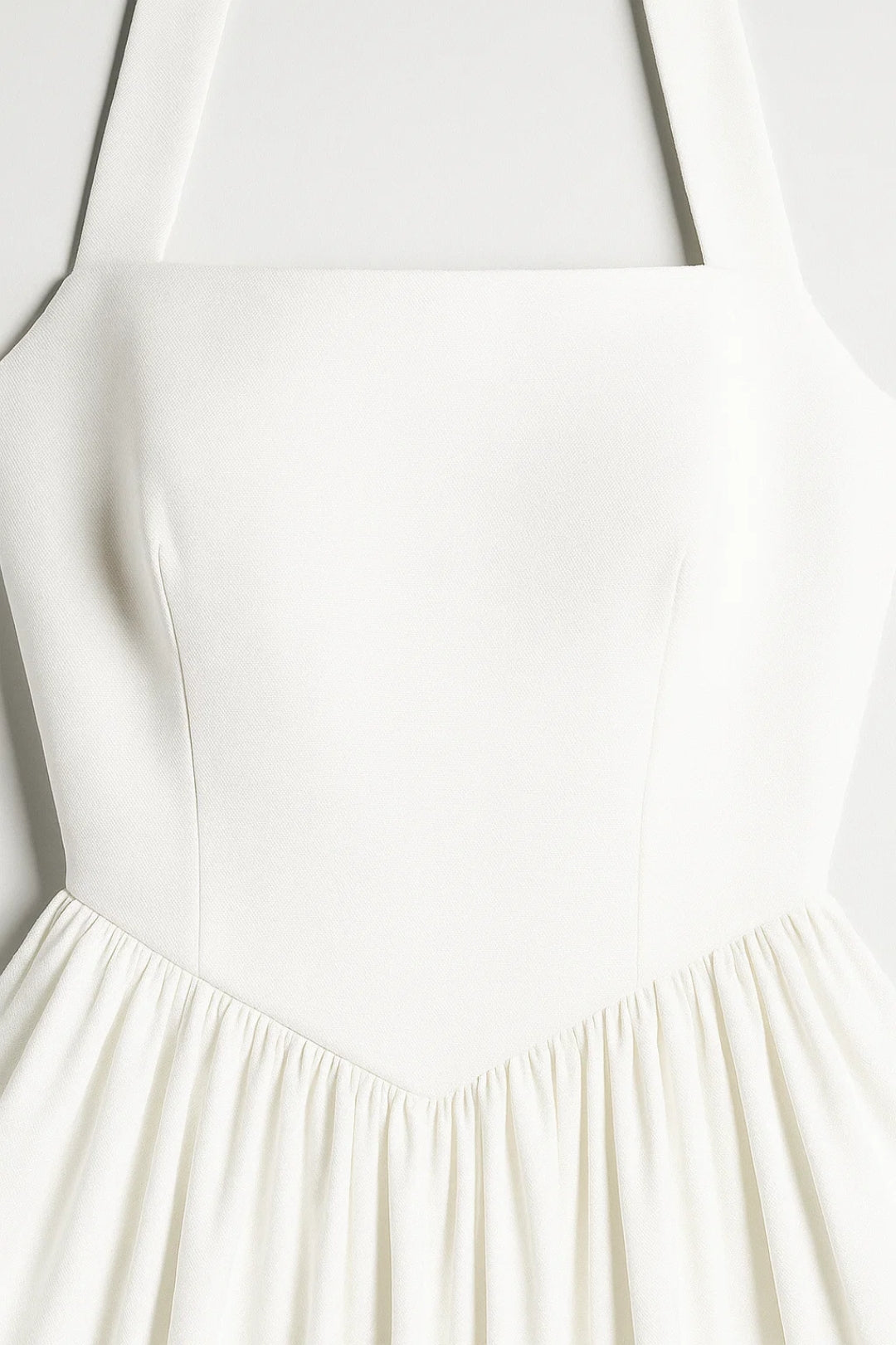 Vestido Midi Mujer Cuello Halter Línea A Formal Fiesta