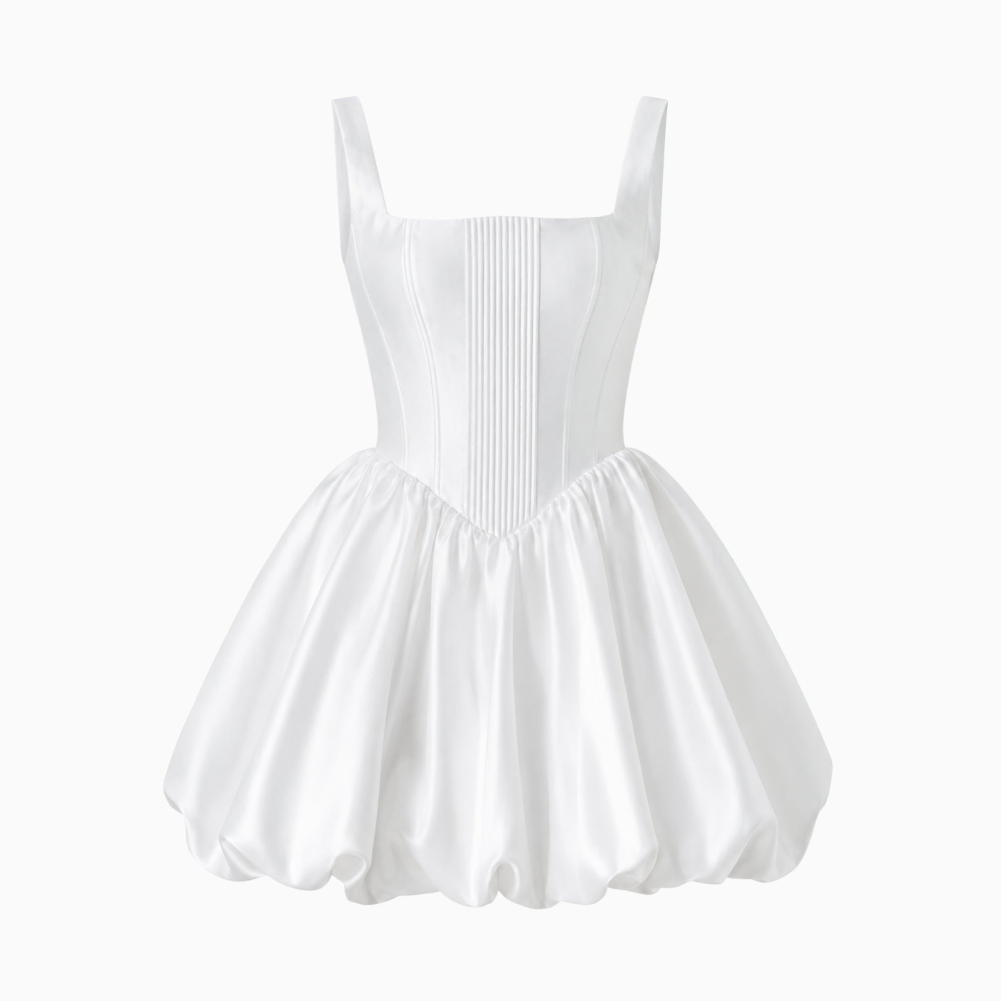Mini robe corset blanche décontractée pour femmes