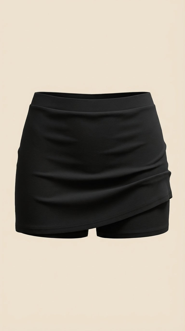 Minirok Femme Coupe Slim Asymétrique Décontractée Été