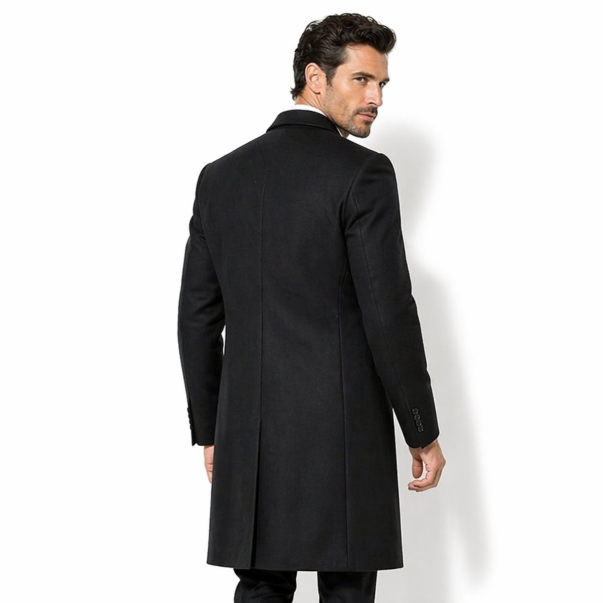 Manteau Homme Hiver Formelle Noir