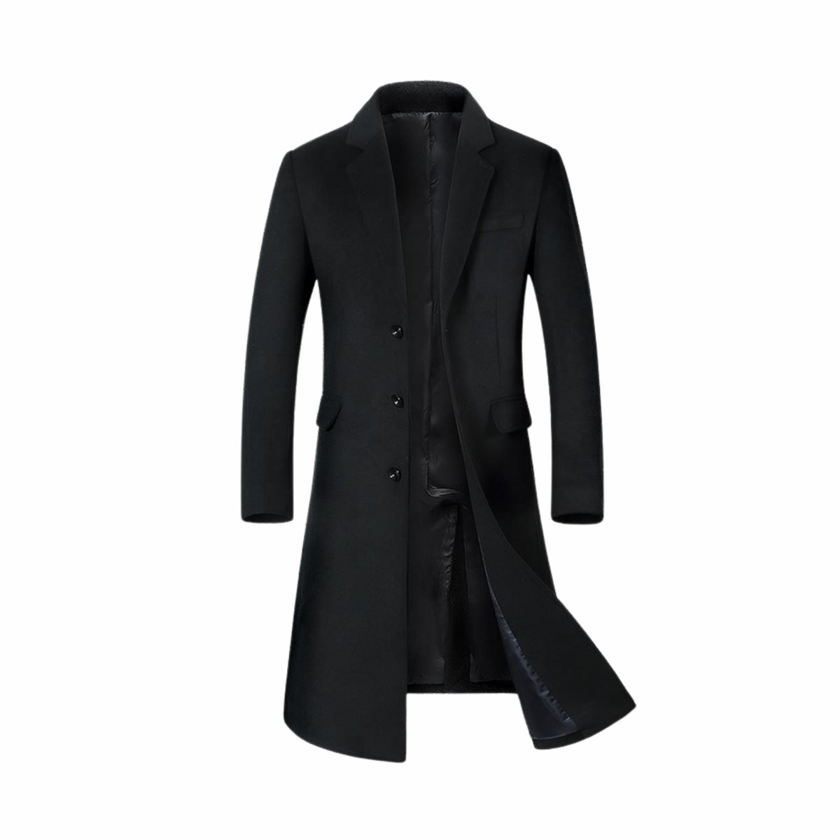 Manteau Homme Hiver Formelle Noir